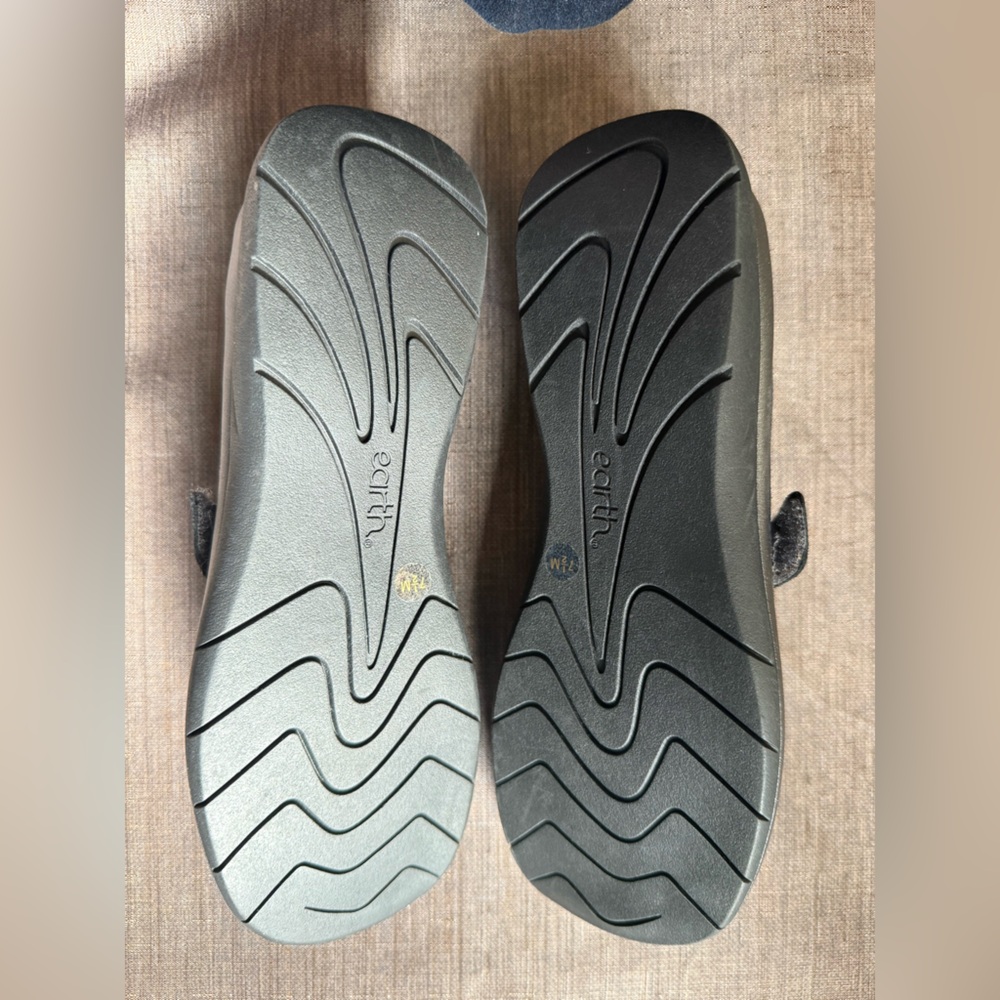 Earth Women's Navy Tose Mary Jane Flat 7.5 Medium Like New - Picture 4 of 6